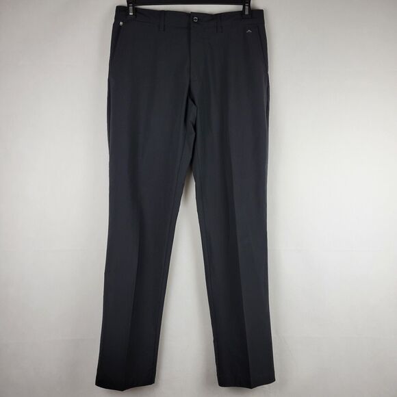 J Lindeberg Ellott Golf Pants Mens 31x34 Regular Fit Black Micro Stretch Perform - Picture 2 of 11
